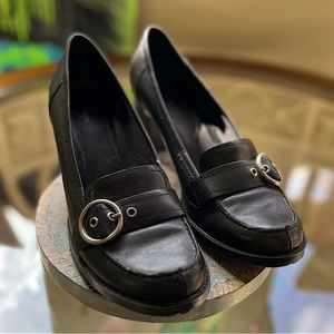 🕷️BASS🕷️- Vintage Round Buckle Chunky Heel- Womens 9